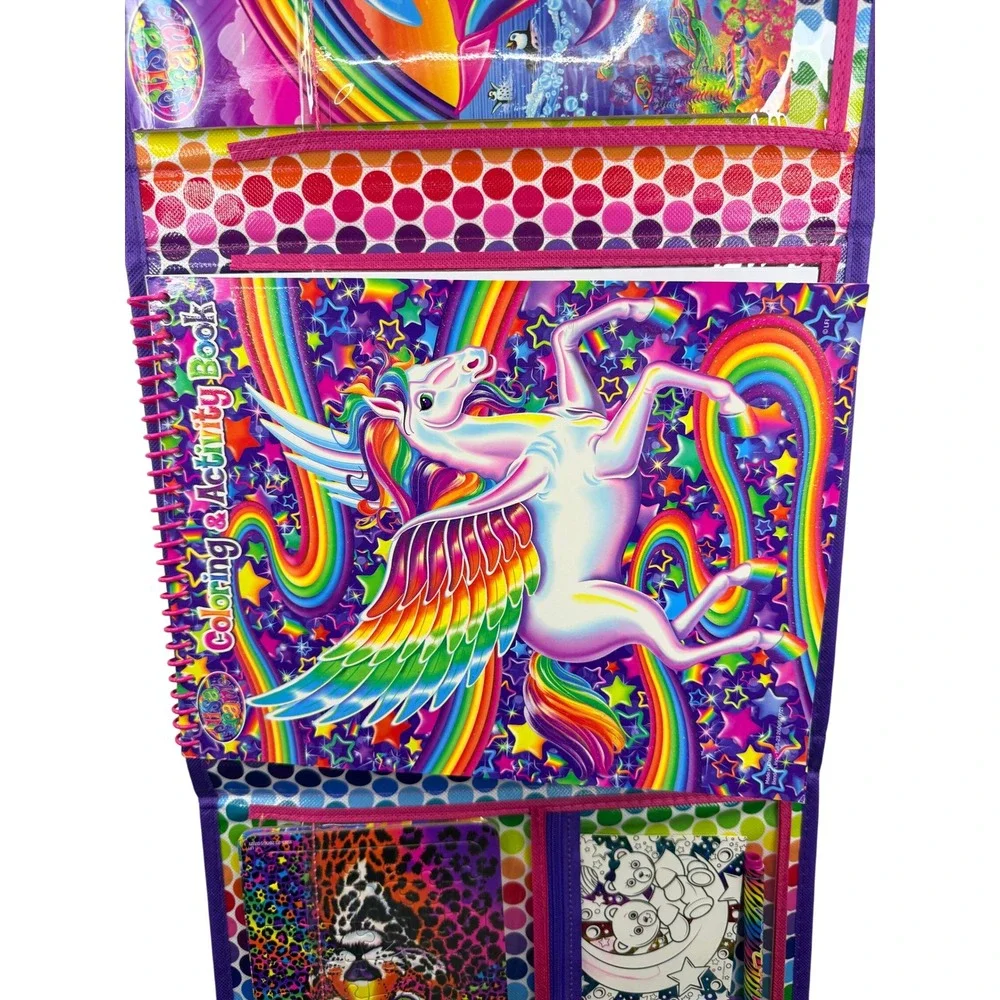 Lisa Frank Tikanni Huskey Trifold Portfolio Case Art 2020 Color Puzzle‎ Creating